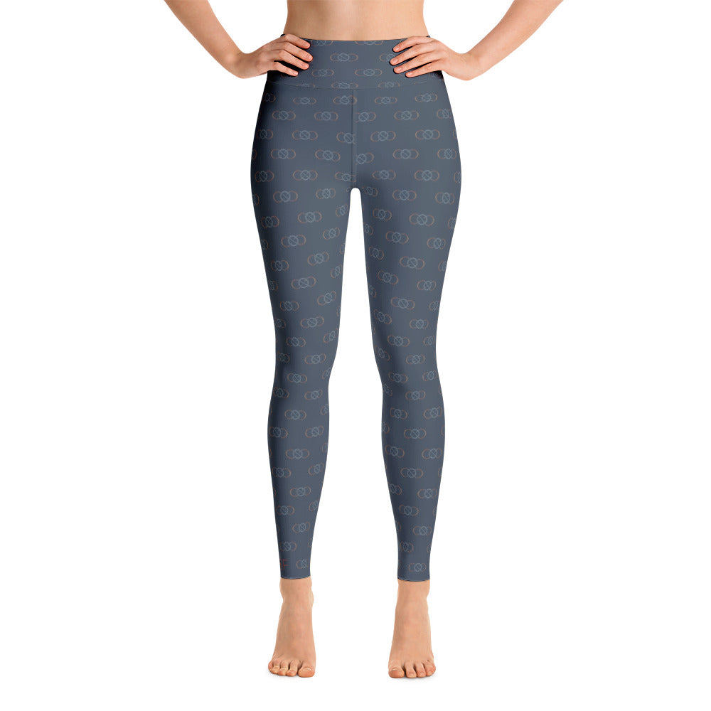 105F Infinity Blue High Waist Yoga Leggings
