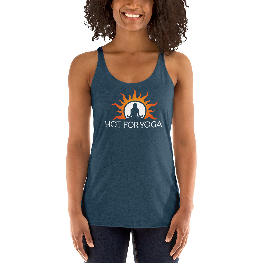 Hot For Yoga-Women's Racerback Tank