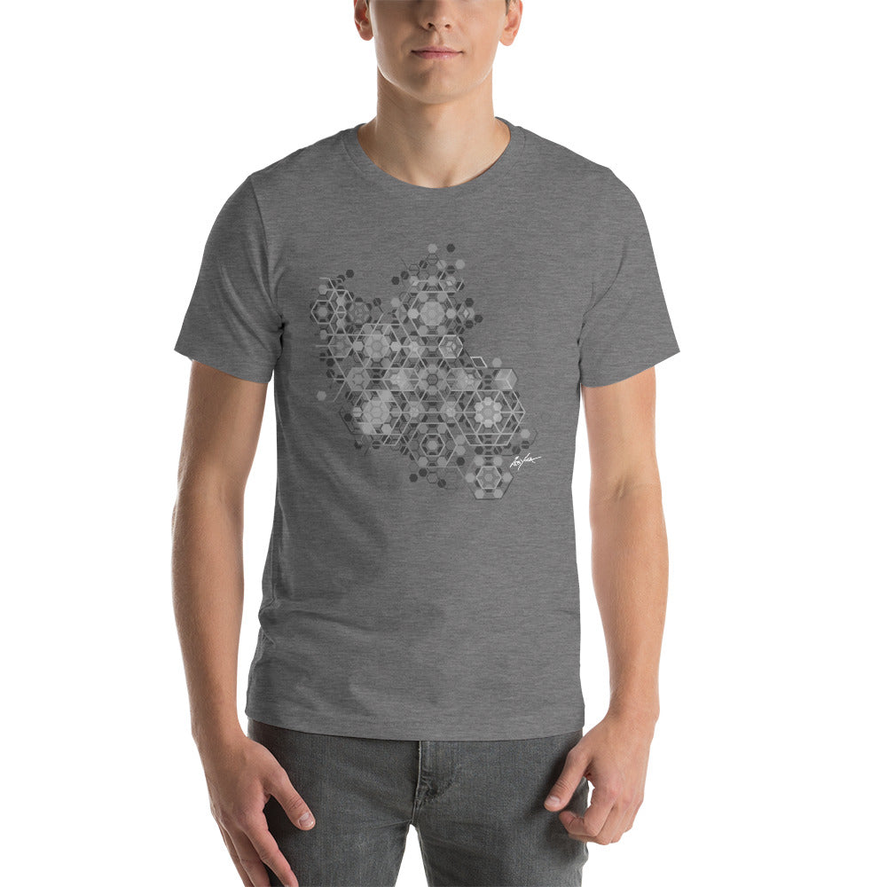 ZEB Yoga Tattoo Dark-Short-Sleeve Unisex T-Shirt