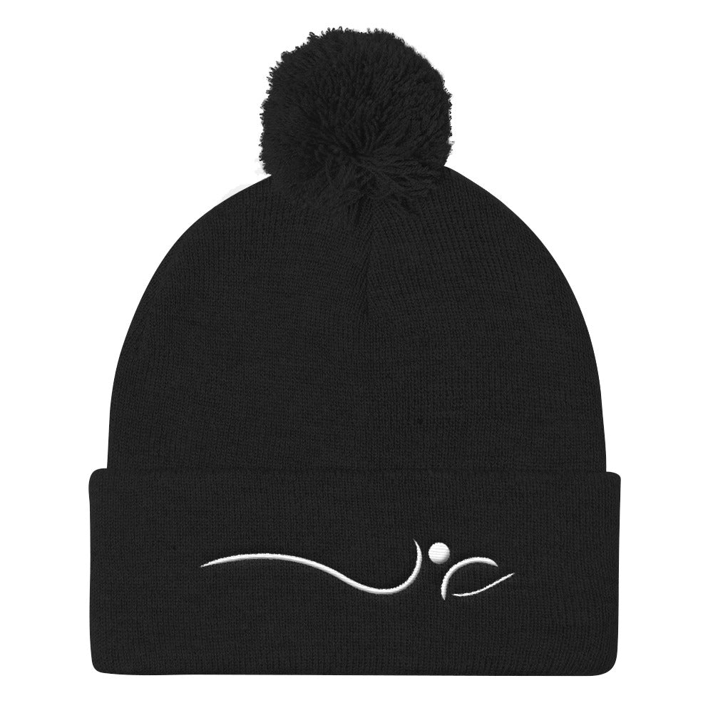 Indy House Of Pilates-Pom Pom Knit Cap
