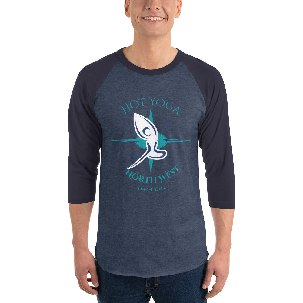 Hot Yoga North West -  Unisex 3/4 Sleeve Raglan Shirt