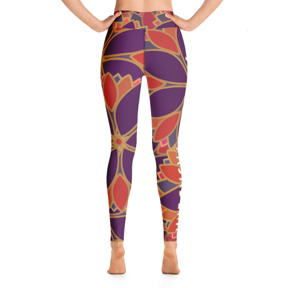 Hot Yoga Pasadena-Flower Leggins Big