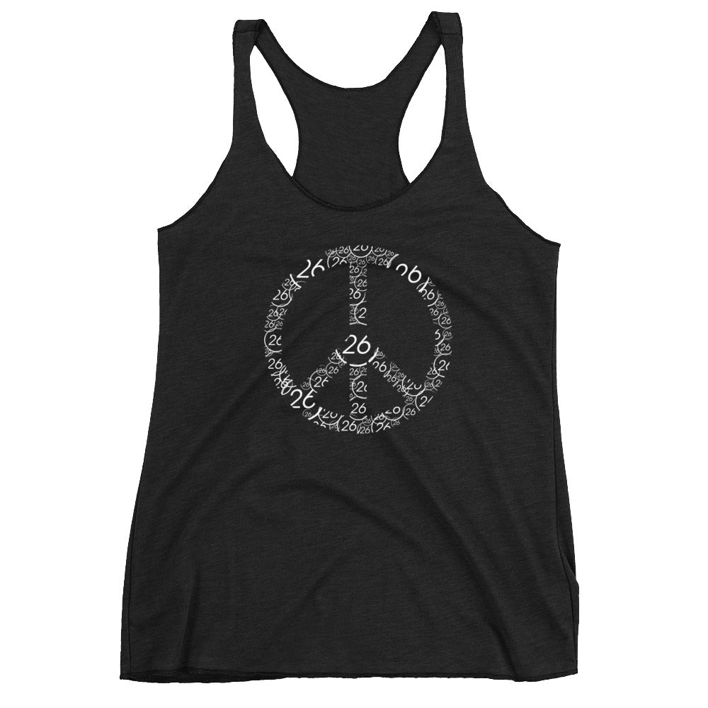 Turbo26-Peace Women's Racerback Tank