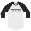 TORCHED BARRE-3/4 sleeve raglan shirt