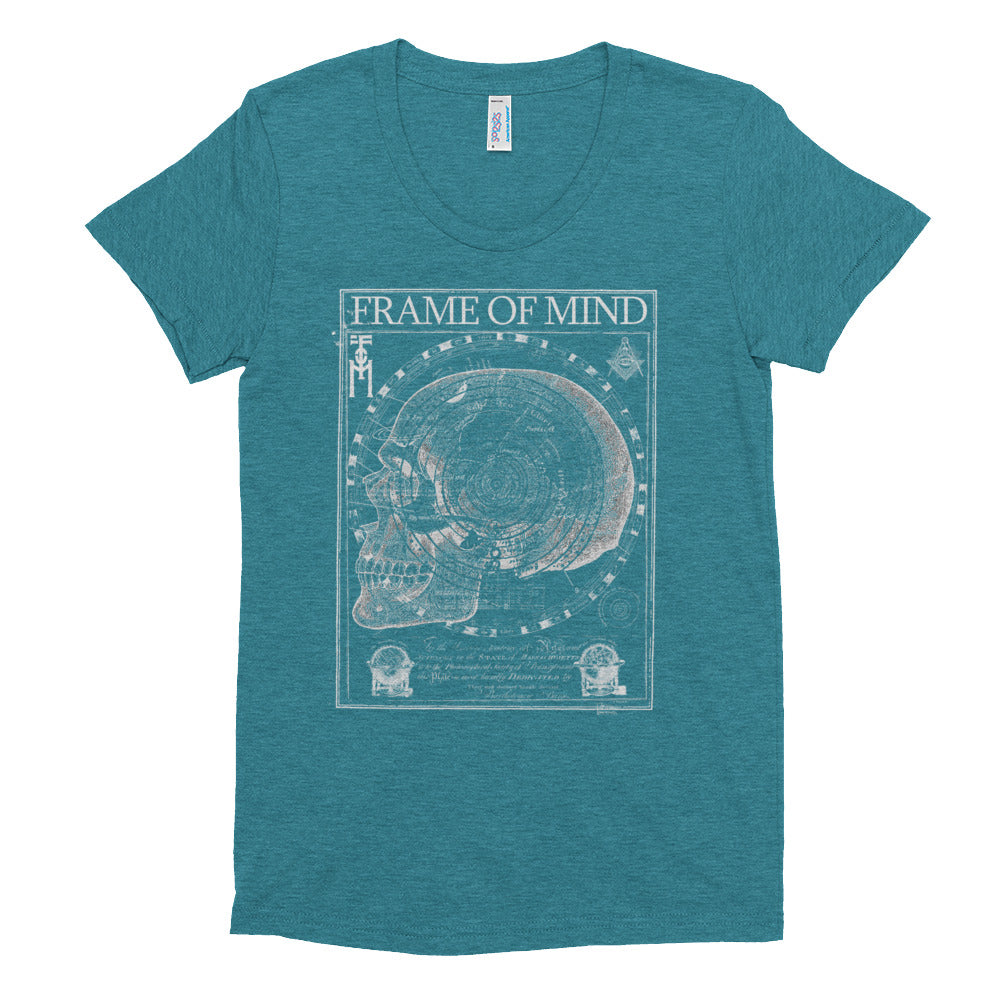 FOM SKULL-Women's Crew Neck T-shirt