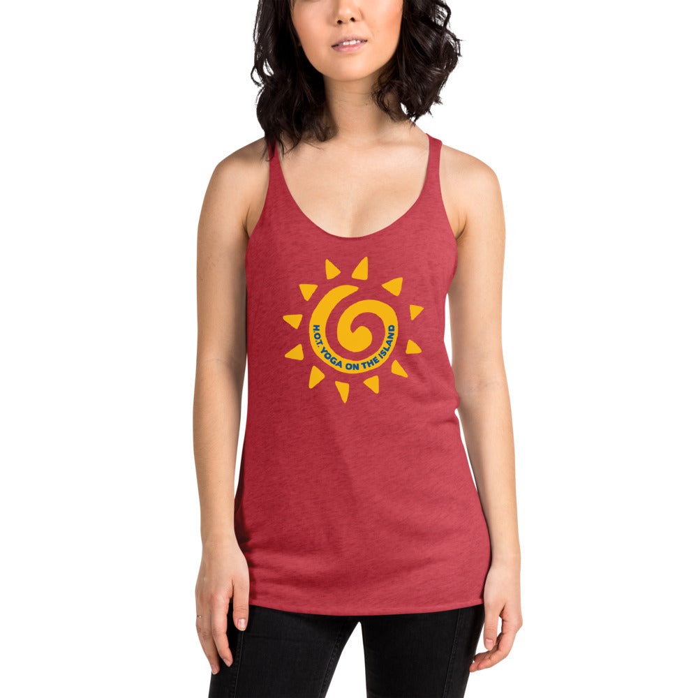 Hot Yoga On The Island-Women's Racerback Tank