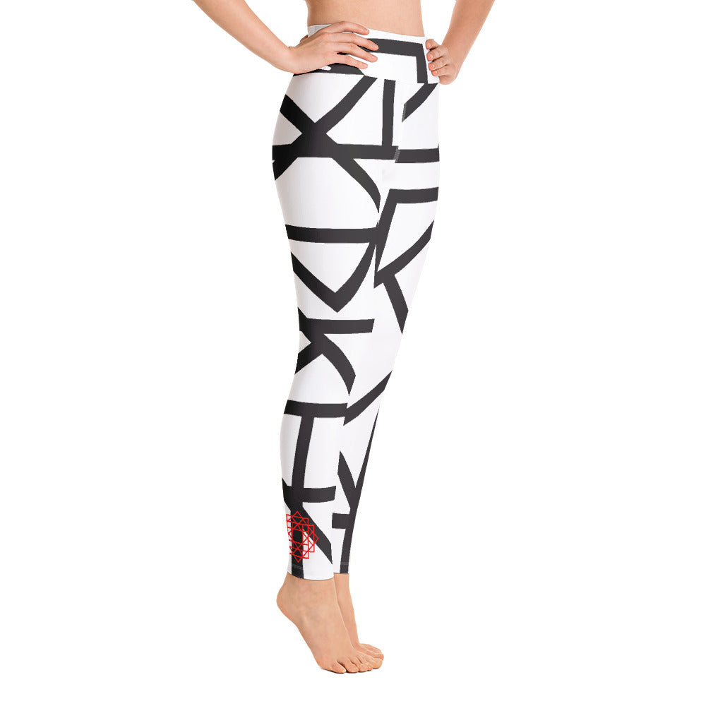 Siddhi School Black + White Geo Leggings