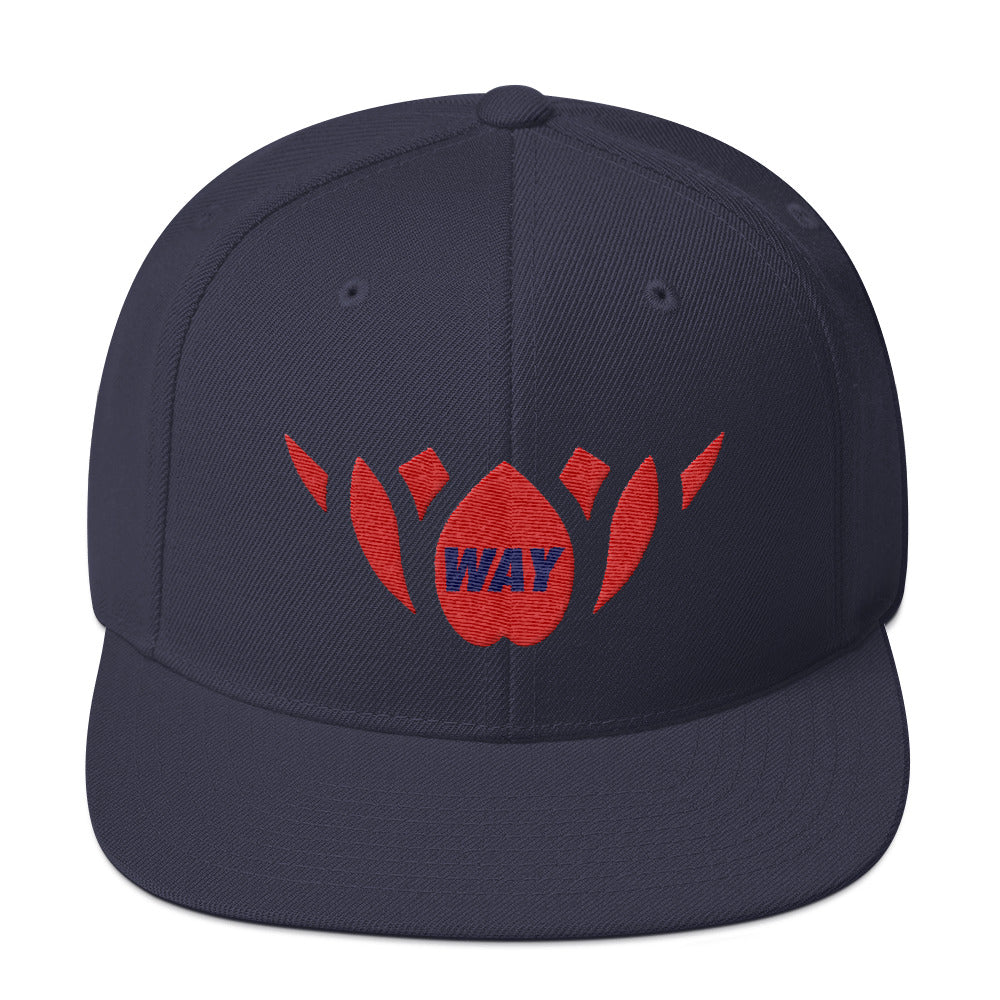 Navy & Red-Snapback Hat