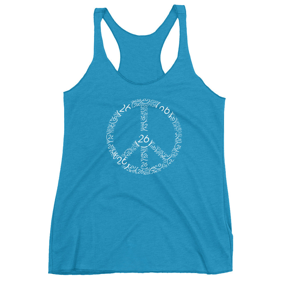Turbo26-Peace Women's Racerback Tank