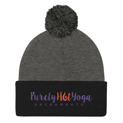 Purely Hot Yoga-Pom Pom Knit Cap