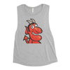 Yoga Hell Devil Icon-Ladies’ Muscle Tank