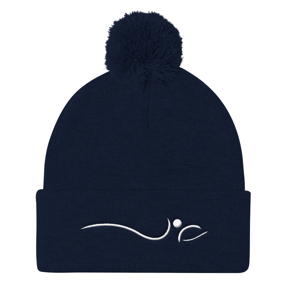 Indy House Of Pilates-Pom Pom Knit Cap