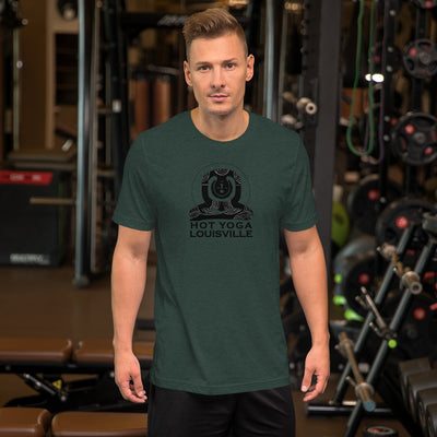Hot Yoga Louisville Black Logo Short-Sleeve Men's T-Shirt