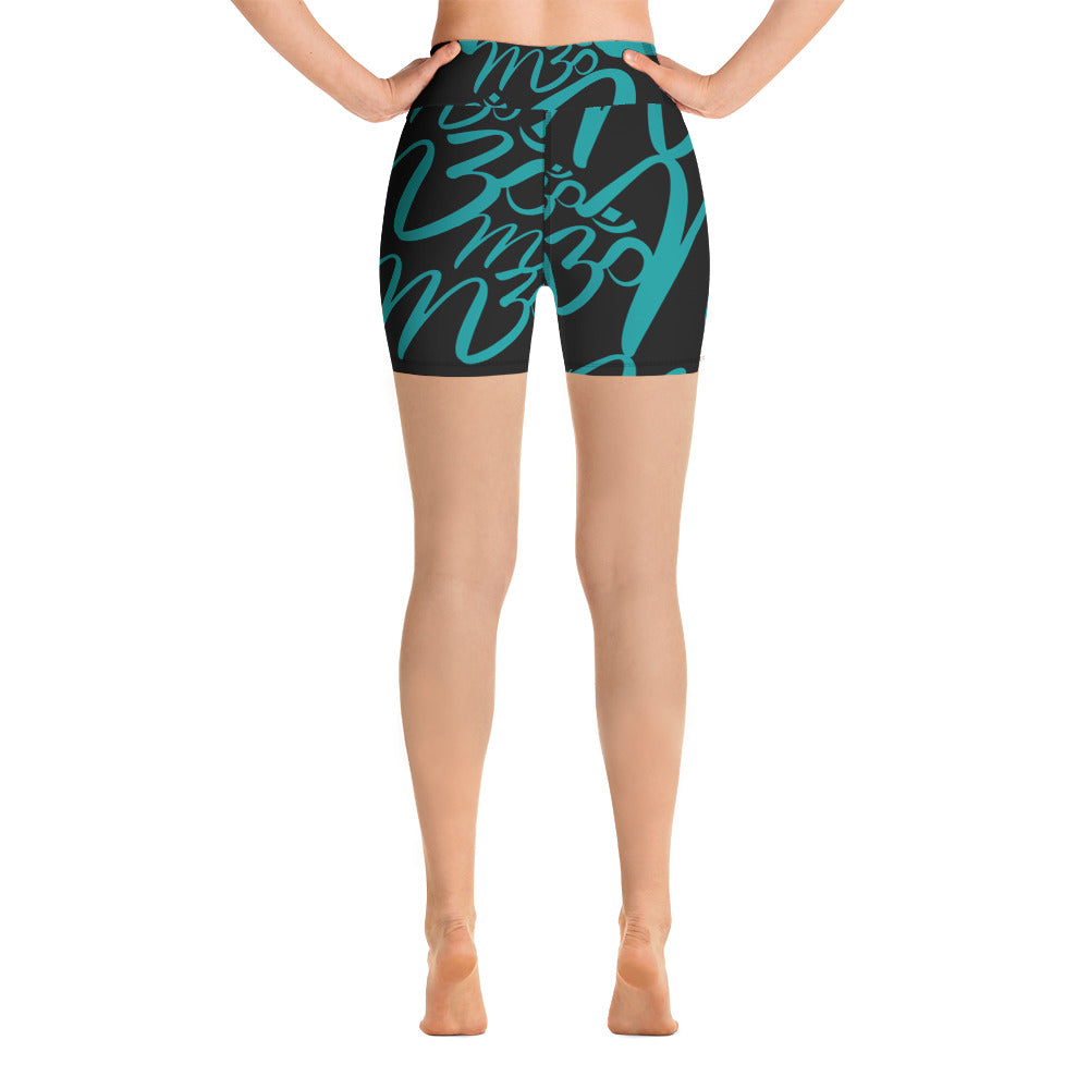 M3Yoga-Allover Yoga Shorts