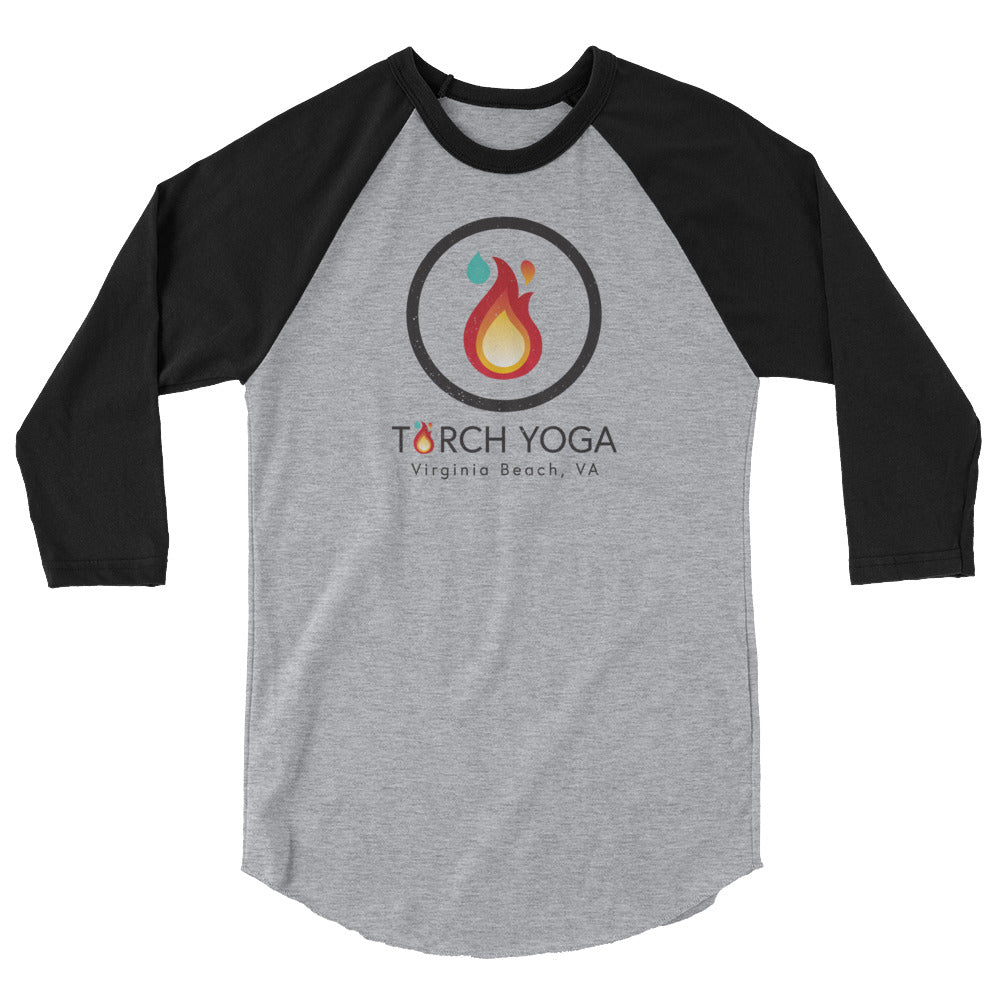 Torch Yoga VA Unisex Fine Jersey Raglan Tee w/ Tear Away Label