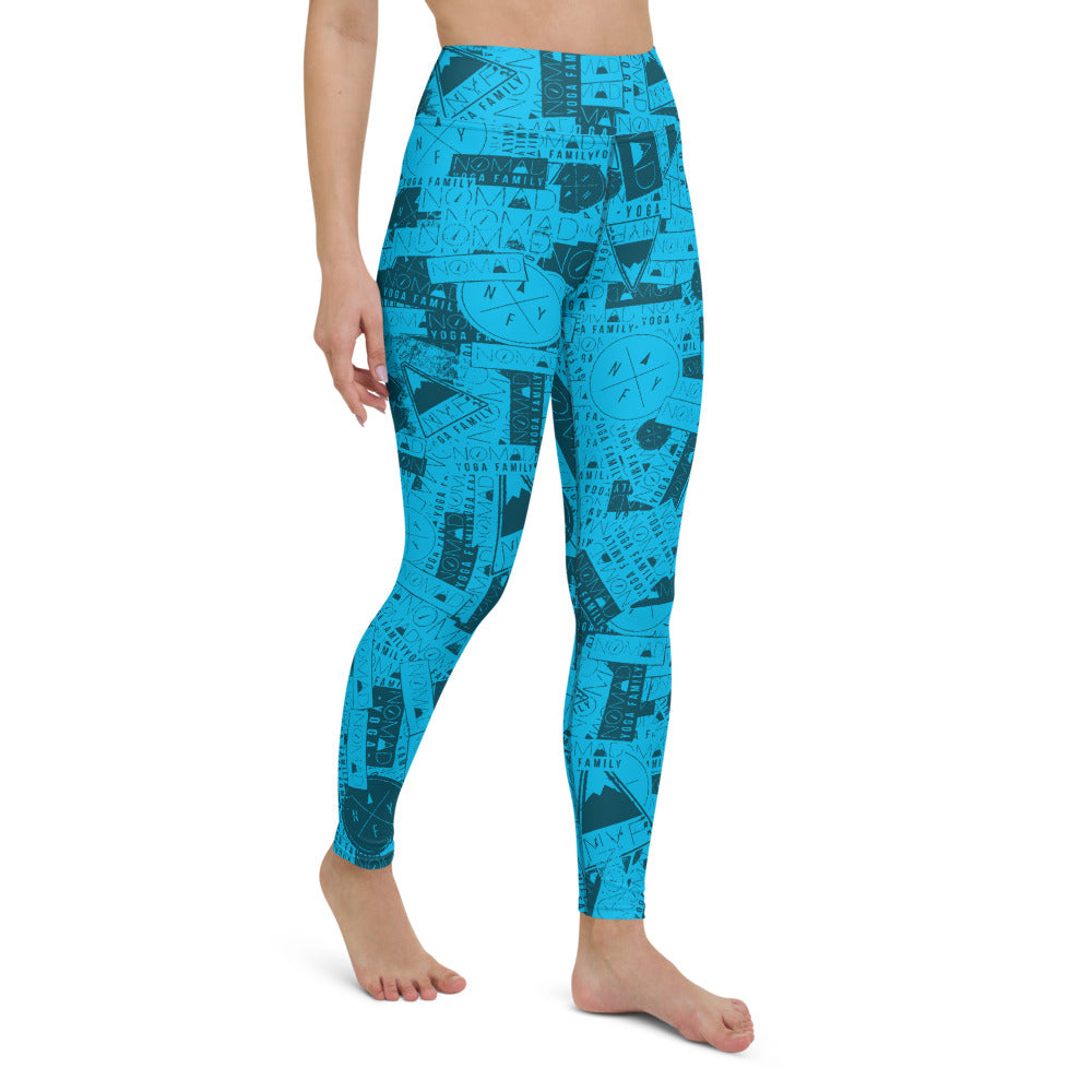 NYF Yoga Leggings - Blue
