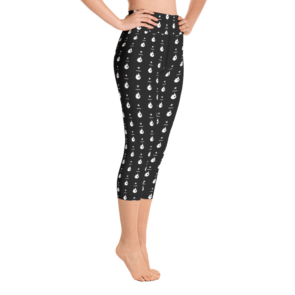 True Yoga Vermont-S&R Black Capri