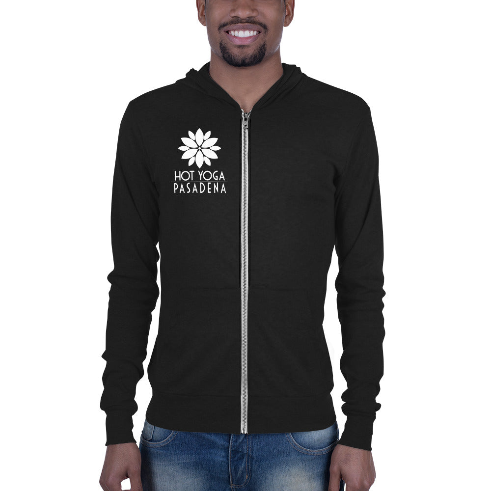 Hot Yoga Pasadena-Unisex Lightweight Zip Hoodie