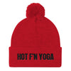 Hot f'n Yoga-Pom Pom Knit Cap