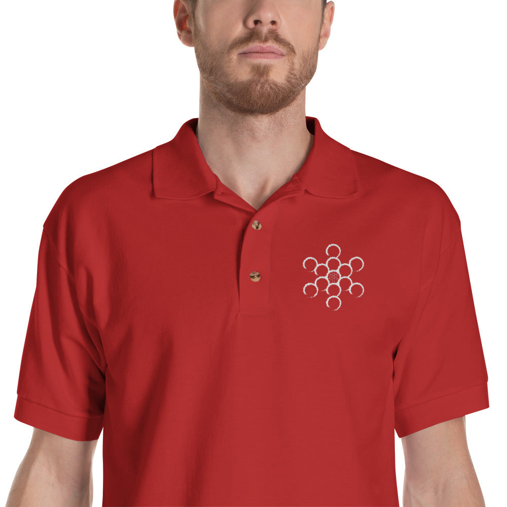 Yoga Golf Coach-Embroidered Polo Shirt