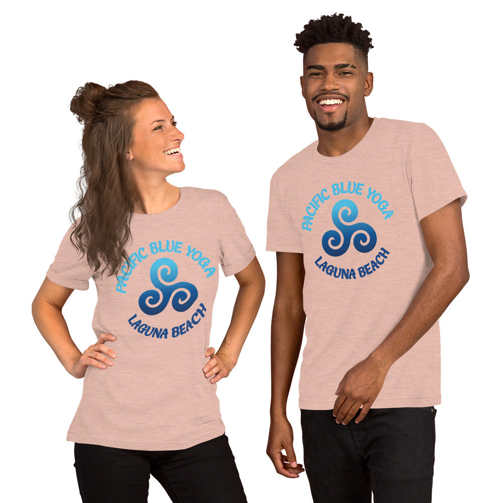 Pacific Blue Yoga-Short-Sleeve Unisex T-Shirt