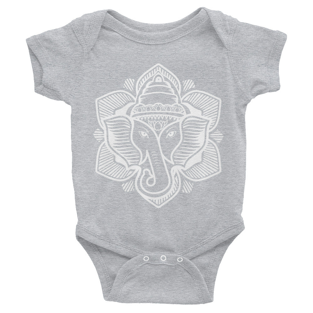 Classic Elephant Lotus Infant Onesie