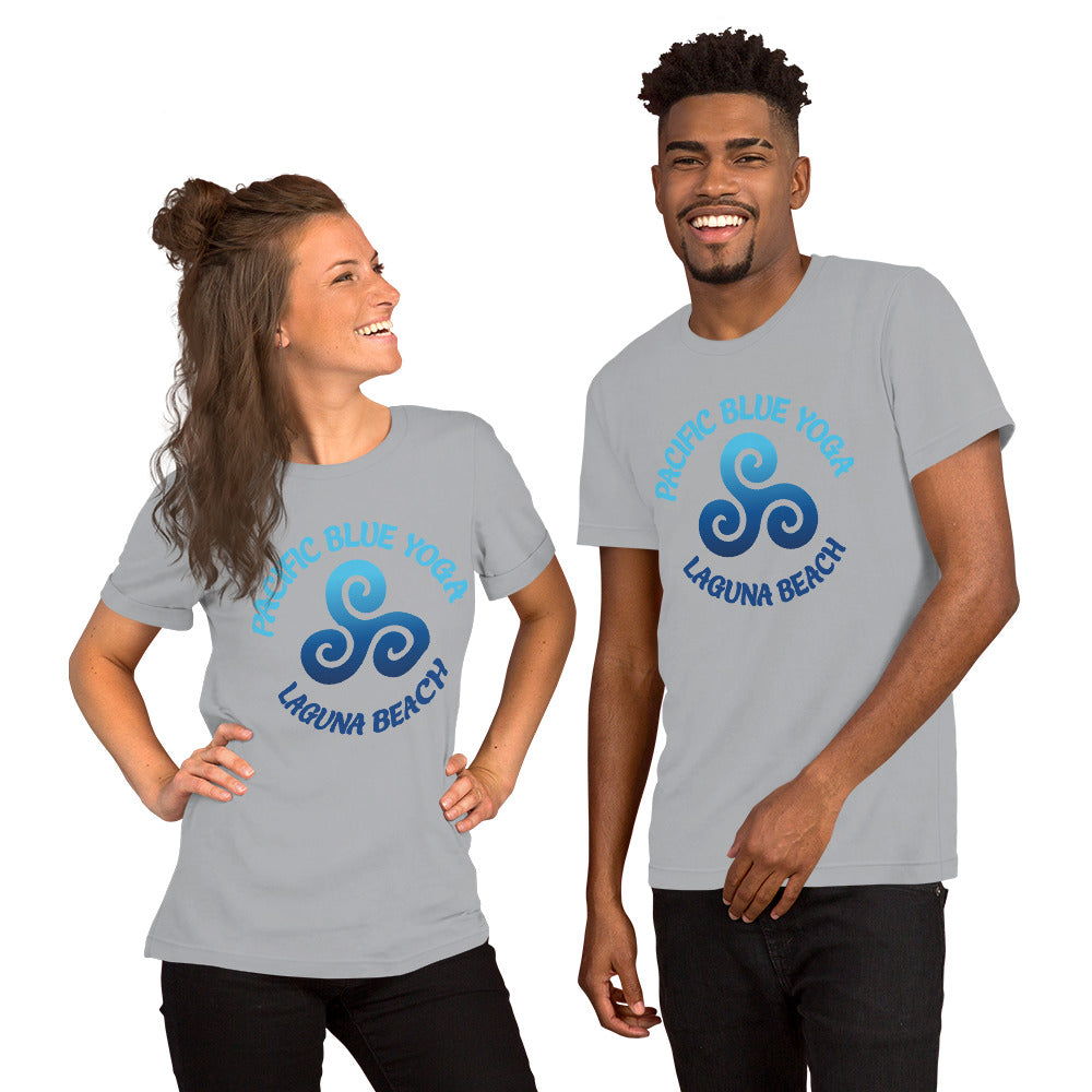 Pacific Blue Yoga-Short-Sleeve Unisex T-Shirt