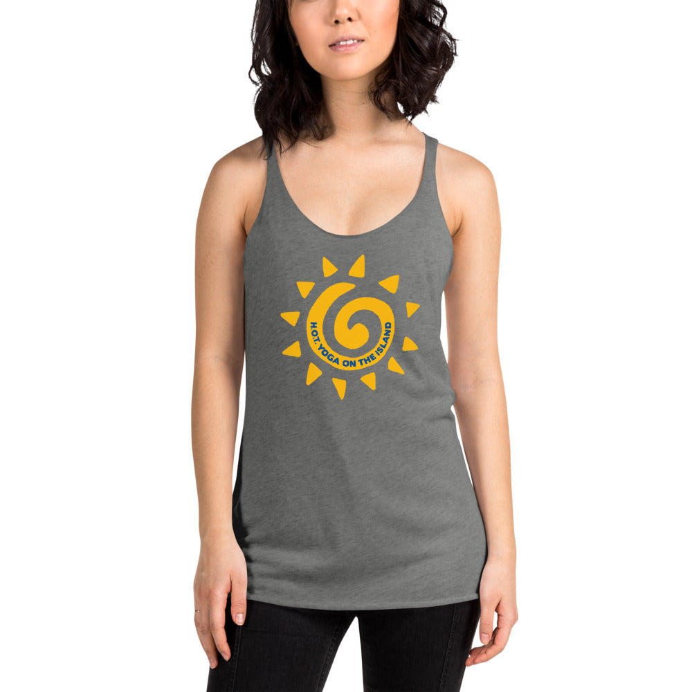 Hot Yoga On The Island-Women's Racerback Tank