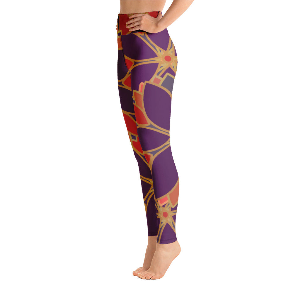 Hot Yoga Pasadena-Flower Leggins Big