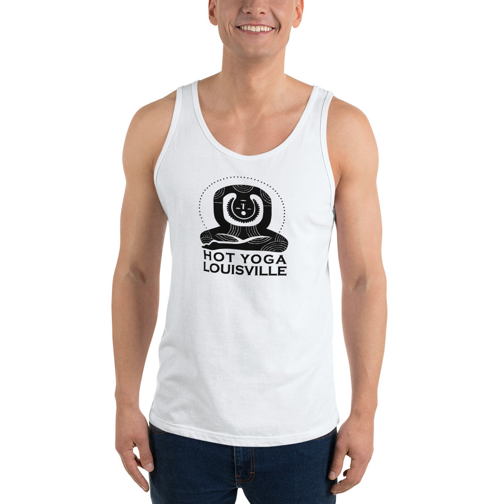 Hot Yoga Louisville Black Logo Men's Tank Top