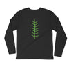 Yoga East Austin GREEN TREE-(Smaller Logo)Long Sleeve Fitted Crew