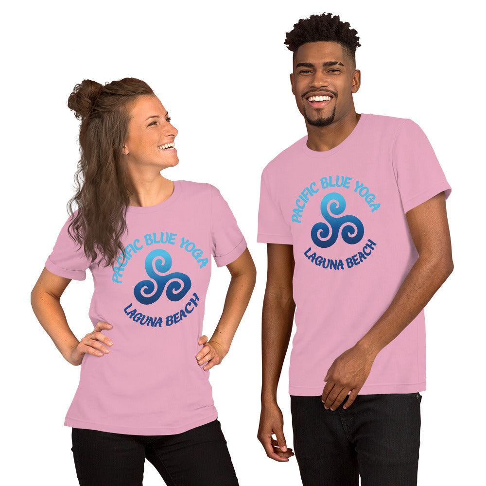 Pacific Blue Yoga-Short-Sleeve Unisex T-Shirt