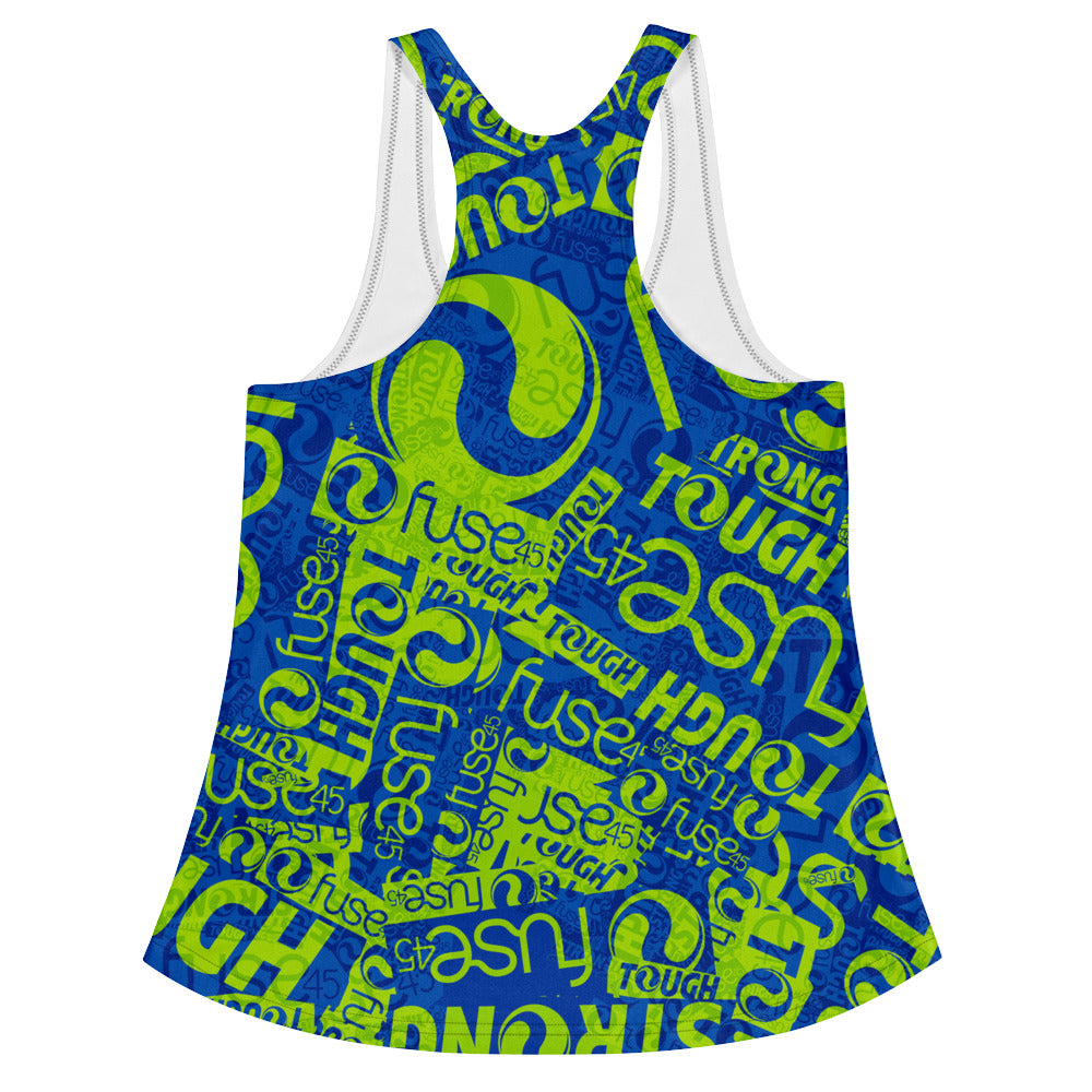 Fuse45-Allover Print Women's Racerback Tank