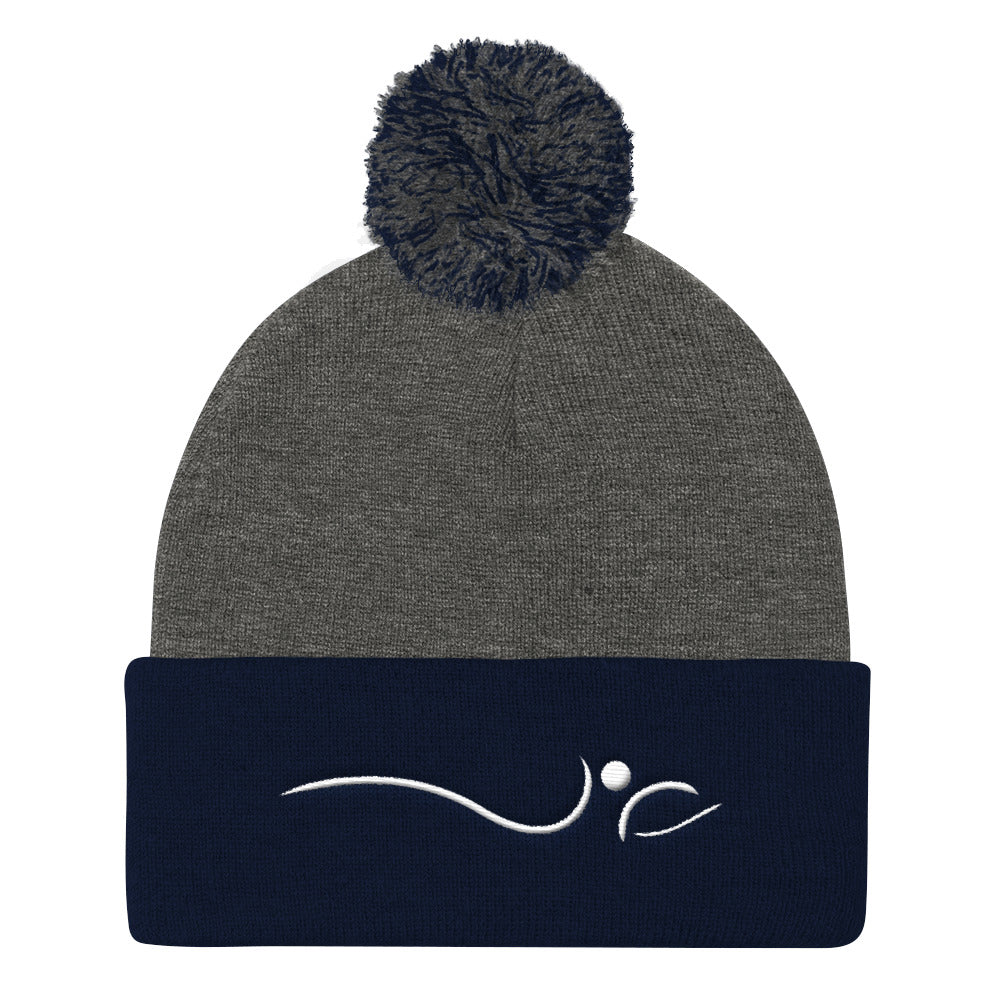 Indy House Of Pilates-Pom Pom Knit Cap