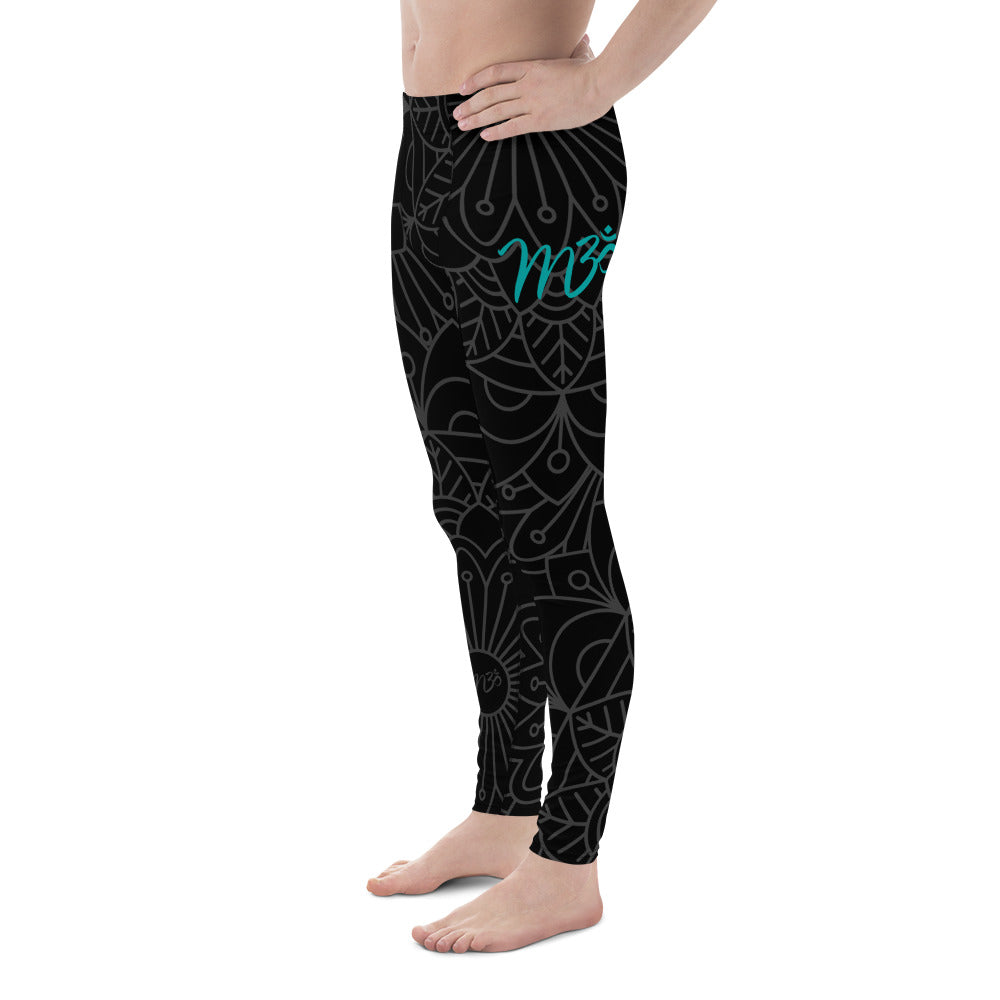 M3Yoga-Pattern Men's Leggings 2