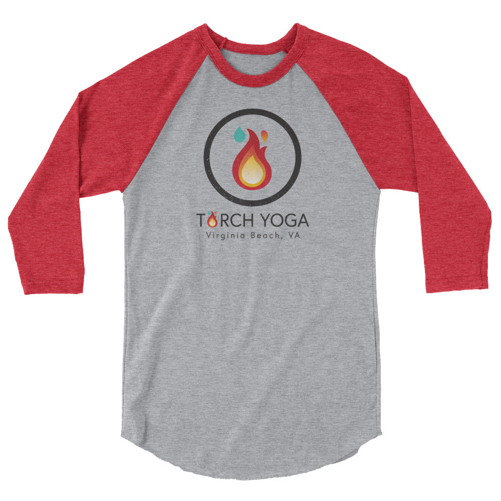 Torch Yoga VA Unisex Fine Jersey Raglan Tee w/ Tear Away Label