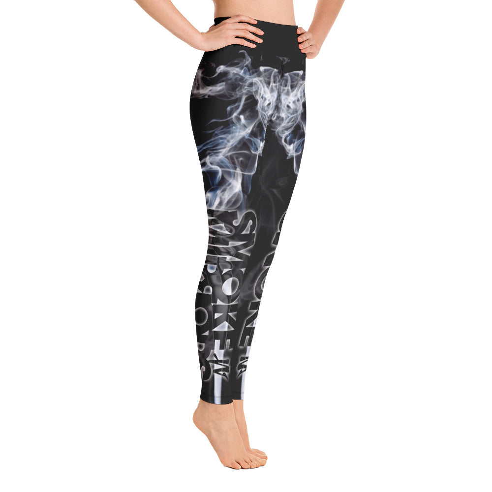 Smoke & Mirrors Fitness-Black&White Leggings