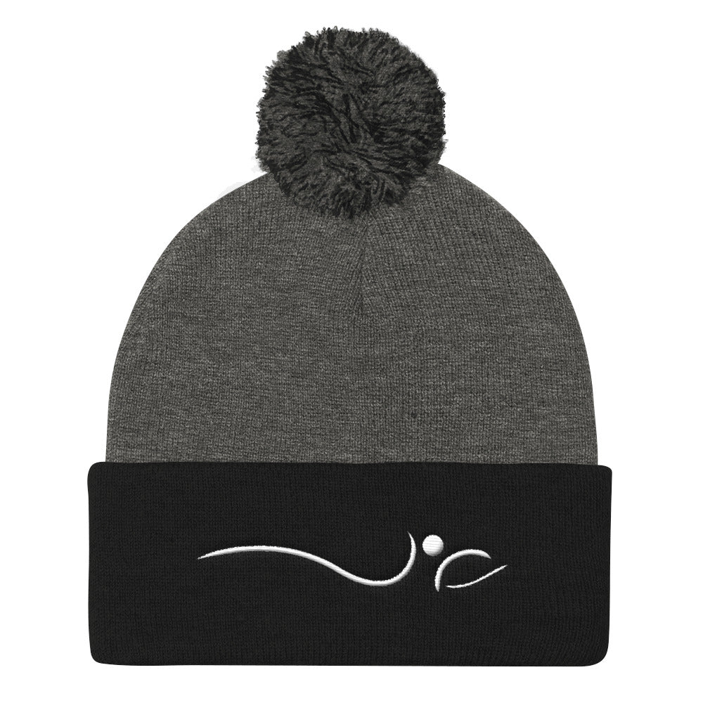 Indy House Of Pilates-Pom Pom Knit Cap