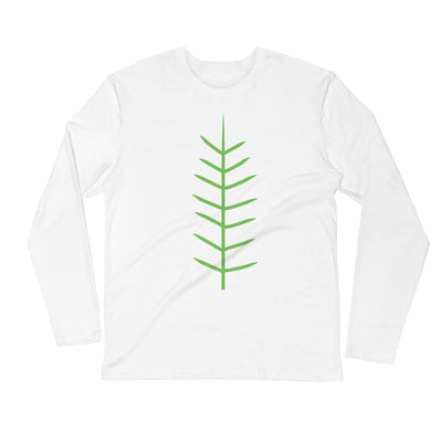 Yoga East Austin GREEN TREE-Long Sleeve Fitted Crew