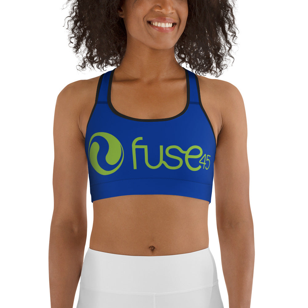 Fuse45-Blue Sports Bra