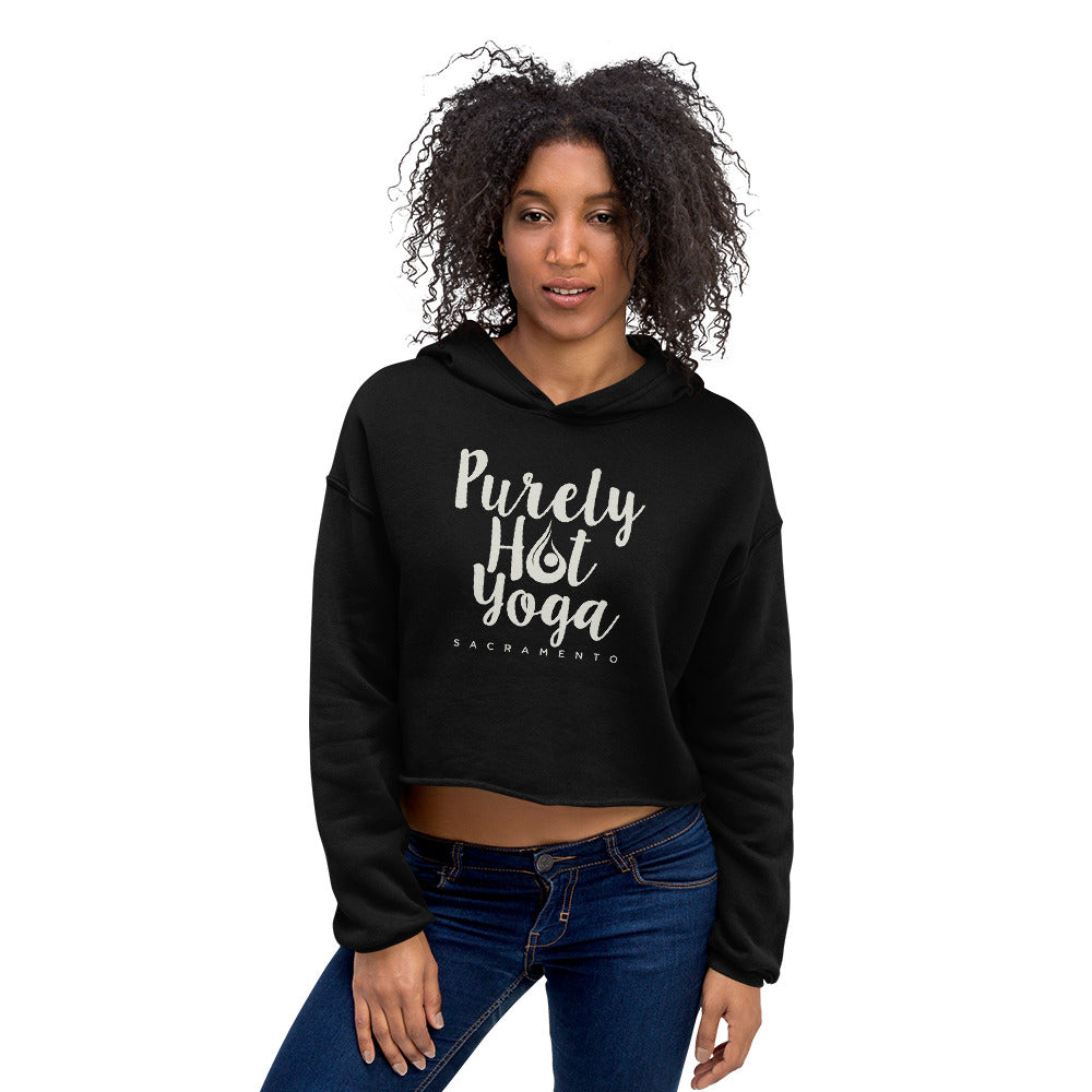 Purely Hot Yoga-Crop Hoodie