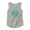 M3Yoga-Zen AF Back Logo-Ladies’ Cap Sleeve T-Shirt