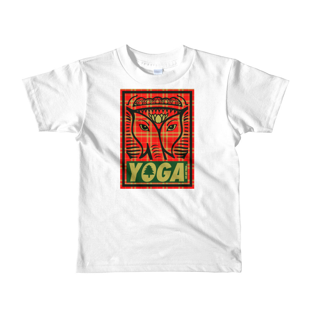 Holiday Plaid Short sleeve kids t-shirt