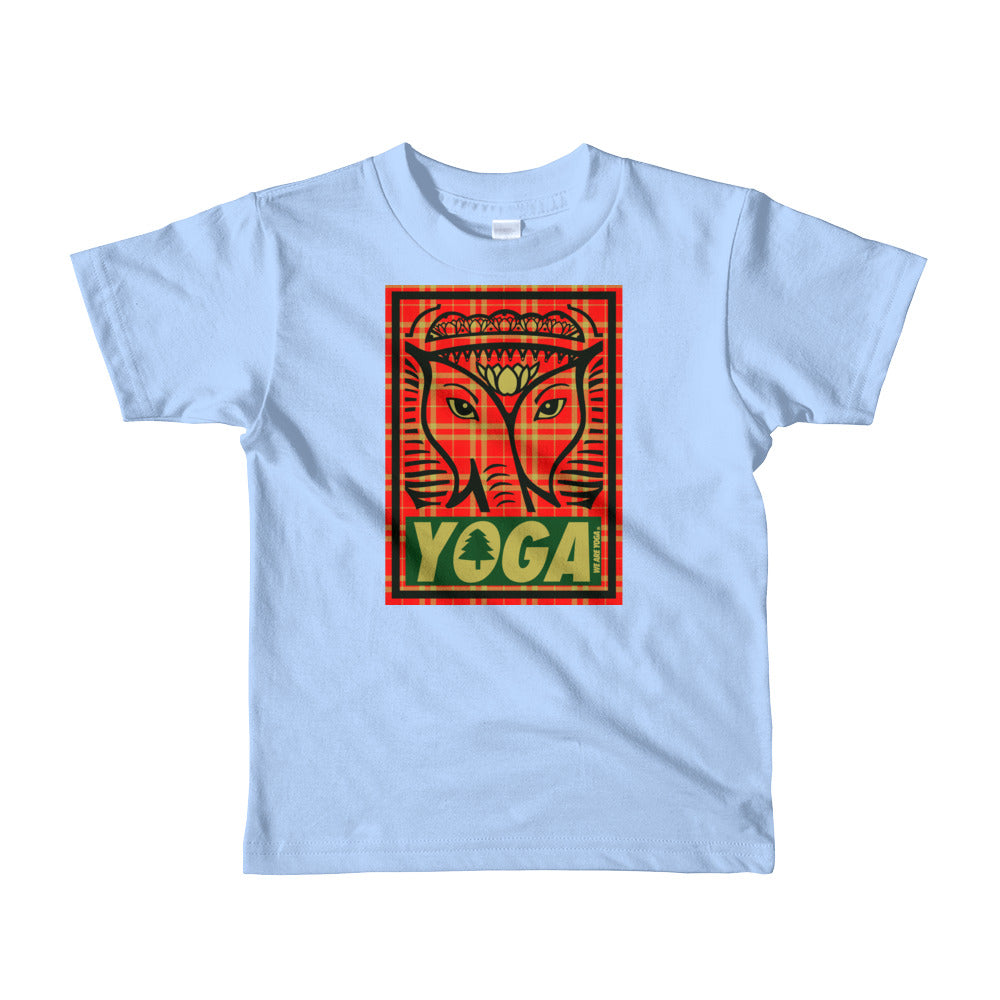 Holiday Plaid Short sleeve kids t-shirt