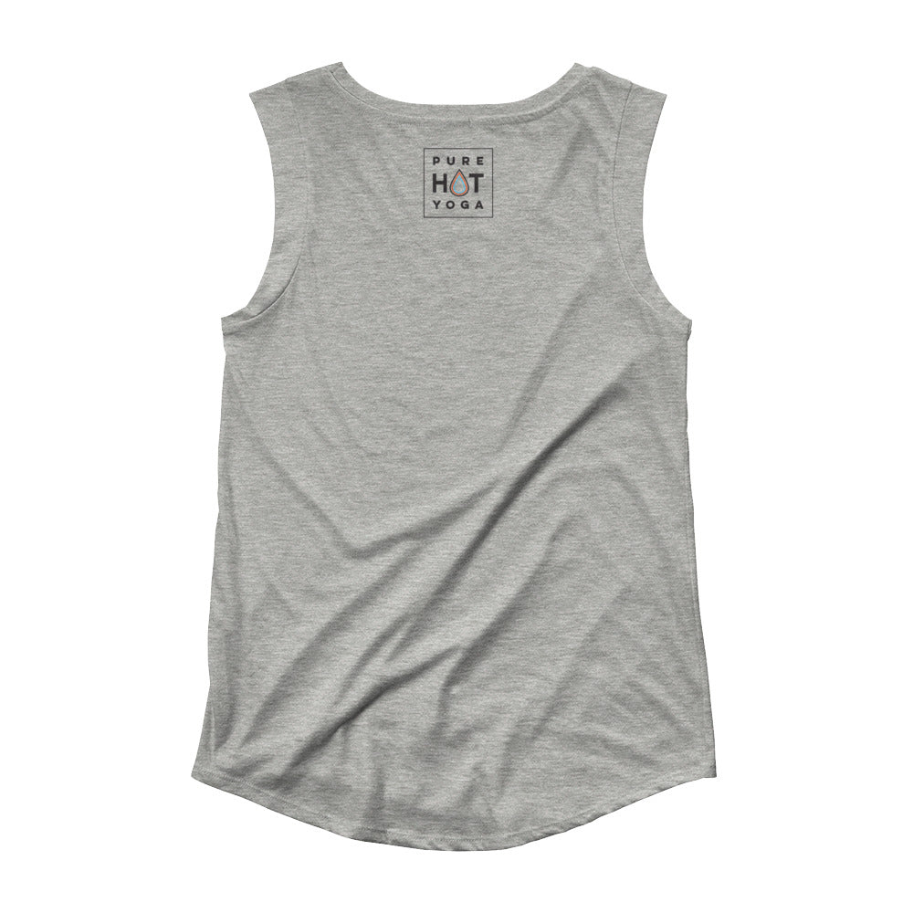 Pure Hot Yoga St. Louis-Ladies’ Cap Sleeve T-Shirt