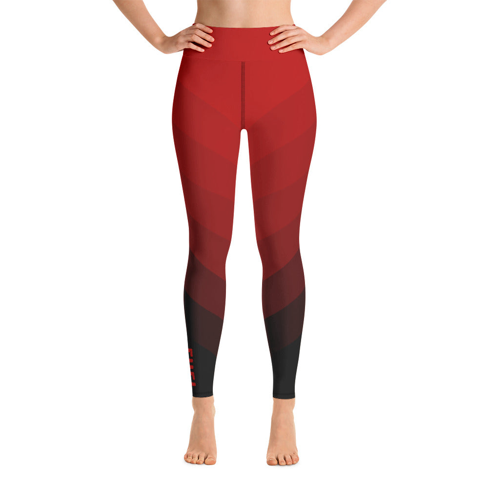 Athens FUEL Leggings Red to Black