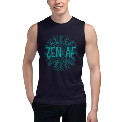 M3Yoga-Zen AF Back Logo-Men'sMuscle Shirt