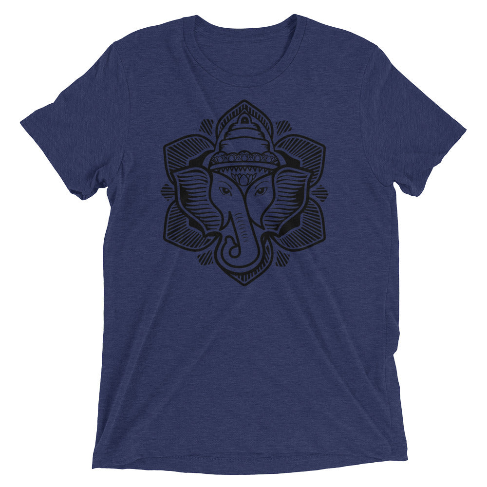 Classic Elephant Lotus Tri-blend Tee Shirt