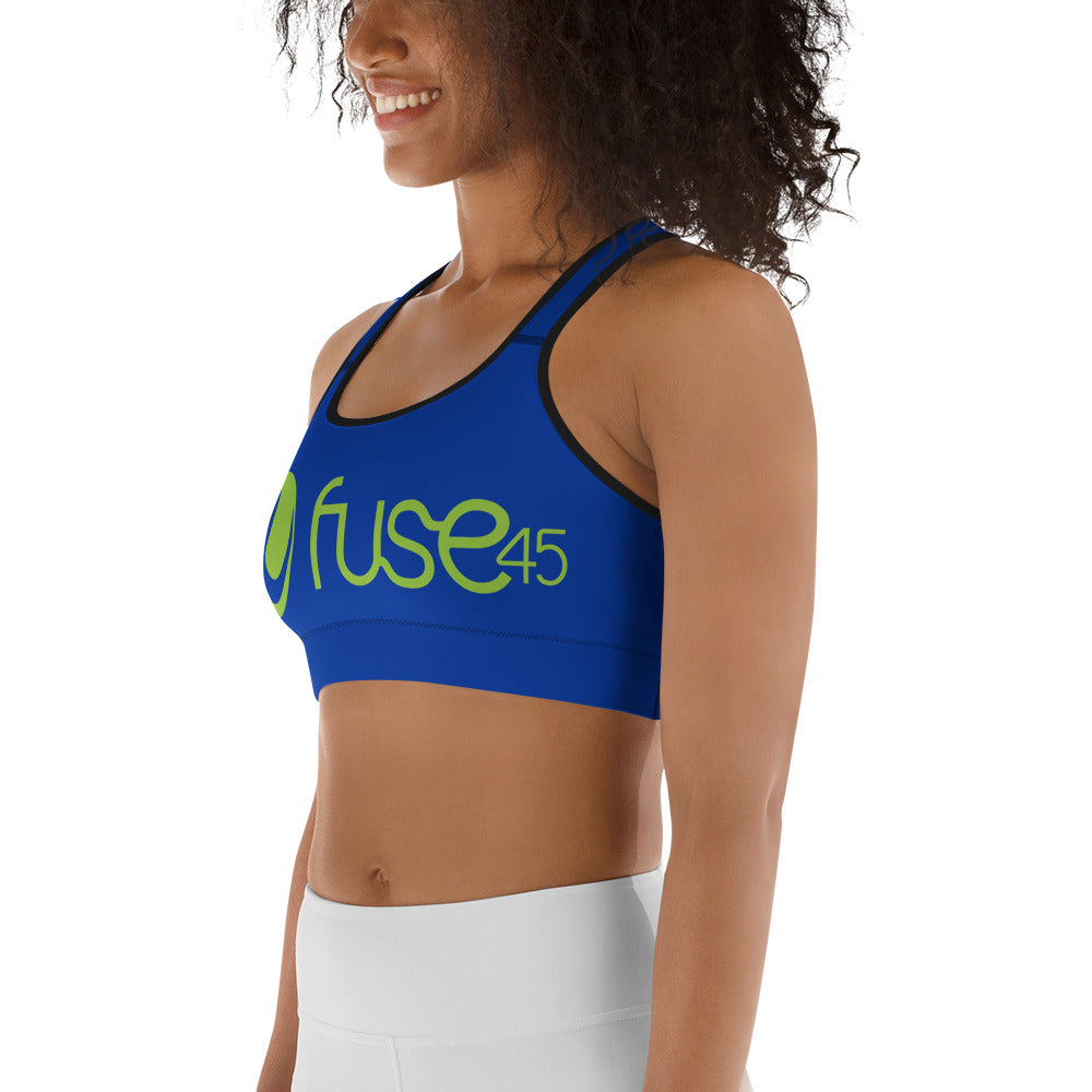 Fuse45-Blue Sports Bra