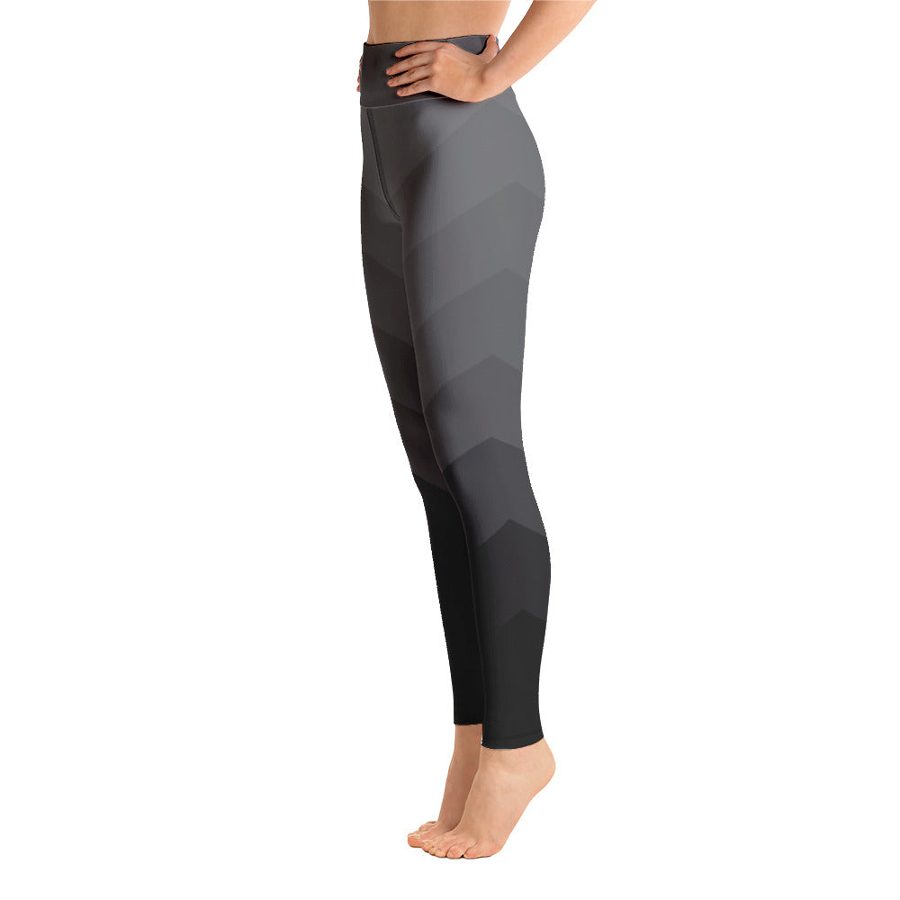 The Hot Yoga Factory-Side Logo Gray Leggings 2